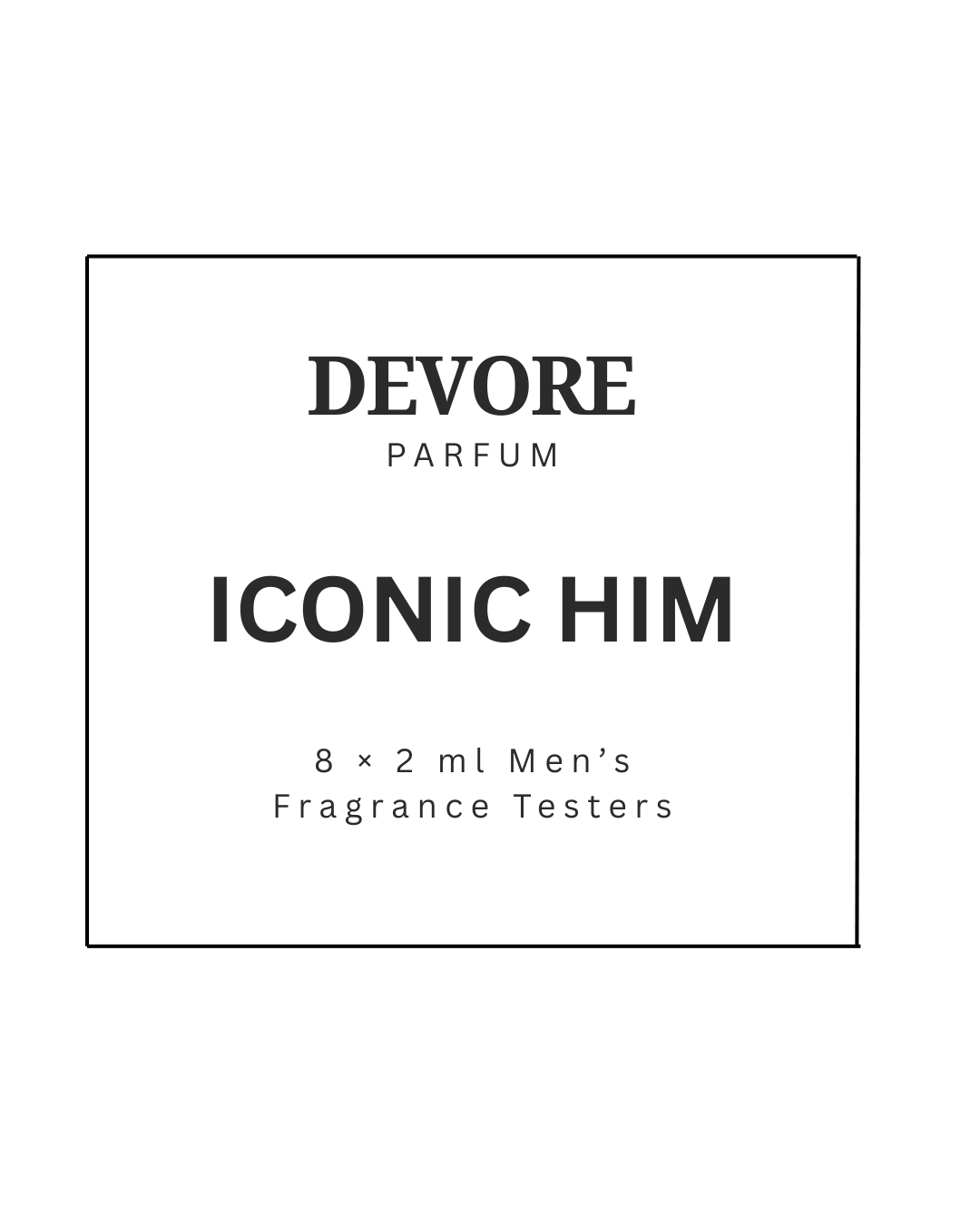 ICONIC HIM – Men’s Discovery Set (8 × 2 ml)